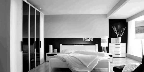 modern bedroom design ideas black and white